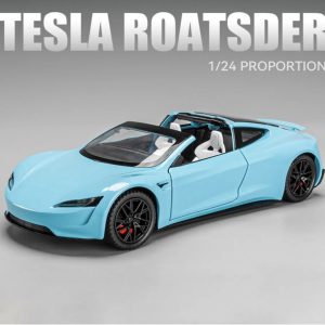 Tesla Roadster 1:24 Mavi