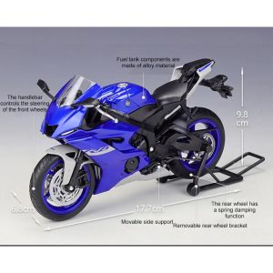 YAMAHA YZF R6 1:12 MODEL MAKET METAL MOTOR MAVİ
