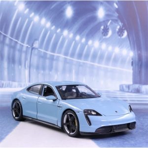 PORSCHE TAYCAN TURBO S 1:24 MAKET MODEL ARABA BEBE MAVİSİ BİREBİR