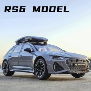 Audi Rs6 1:24 Metal Maket Araba Gri Birebir Wagon